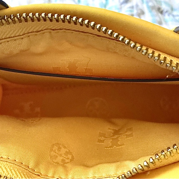 Striking Tory Burch NWOT Yellow Ella Mini Tote/Satchel/Crossbody Bag - Picture 2 of 5